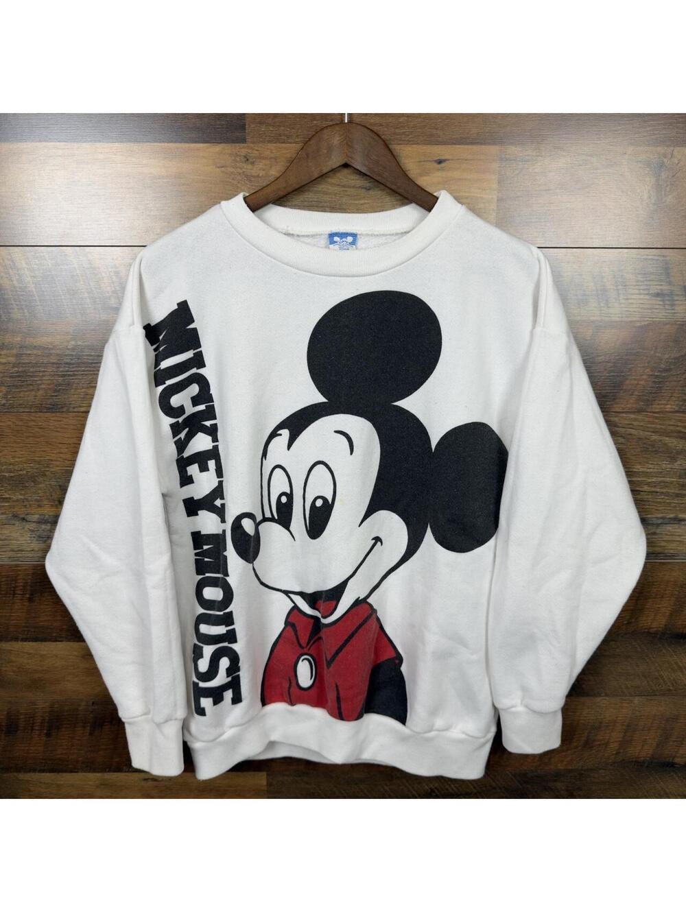 Vintage 80s Disney Mickey Mouse Double Sided Sweatshirt Medium